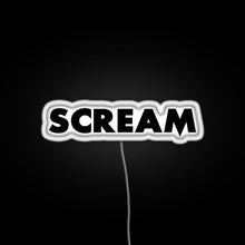 Load image into Gallery viewer, Scream RGB neon sign white 