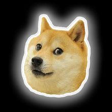 Load image into Gallery viewer, Shibe doge face neon sign