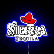 Load image into Gallery viewer, Sierra Tequila RGB neon sign blue