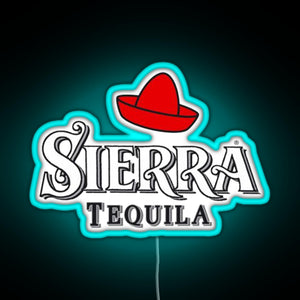 Sierra Tequila RGB neon sign lightblue 