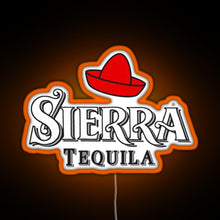 Load image into Gallery viewer, Sierra Tequila RGB neon sign orange