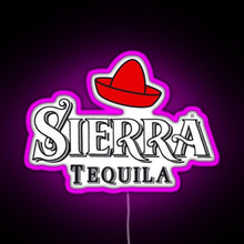Load image into Gallery viewer, Sierra Tequila RGB neon sign  pink