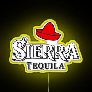 Sierra Tequila RGB neon sign yellow
