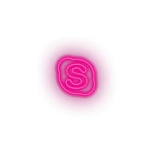 skype social network brand logo Neon led factory