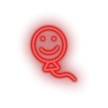 Load image into Gallery viewer, red smiley balloon toys children smile family play face child kid baby toy led neon factory