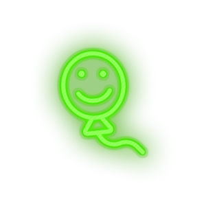 green smiley balloon toys children smile family play face child kid baby toy led neon factory