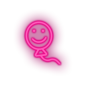 pink smiley balloon toys children smile family play face child kid baby toy led neon factory