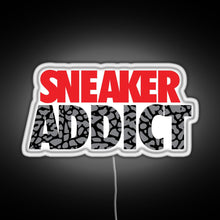Load image into Gallery viewer, Sneaker Addict Cement RGB neon sign white 