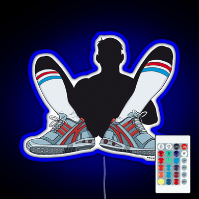 Sneaker and Sox RGB neon sign remote