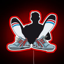 Load image into Gallery viewer, Sneaker and Sox RGB neon sign red