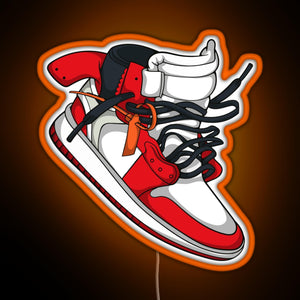 sneaker hype RGB neon sign orange