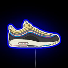 Load image into Gallery viewer, sneakers 1 97 RGB neon sign blue