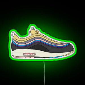sneakers 1 97 RGB neon sign green