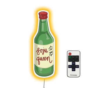 Soju Queen Bottle 소주  Bar Bar Neon Sign
