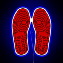 Load image into Gallery viewer, Sole Mates 1 Red RGB neon sign blue