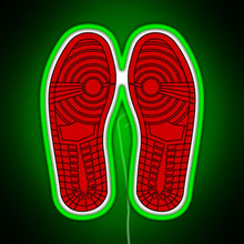 Load image into Gallery viewer, Sole Mates 1 Red RGB neon sign green