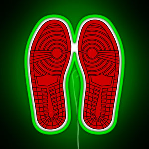 Sole Mates 1 Red RGB neon sign green