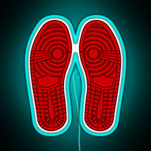 Load image into Gallery viewer, Sole Mates 1 Red RGB neon sign lightblue 