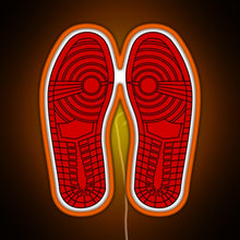 Load image into Gallery viewer, Sole Mates 1 Red RGB neon sign orange