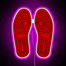 Load image into Gallery viewer, Sole Mates 1 Red RGB neon sign  pink