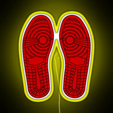 Load image into Gallery viewer, Sole Mates 1 Red RGB neon sign yellow