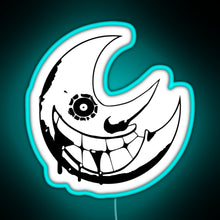 Load image into Gallery viewer, Soul Eater Moon RGB neon sign lightblue 