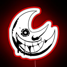 Load image into Gallery viewer, Soul Eater Moon RGB neon sign red