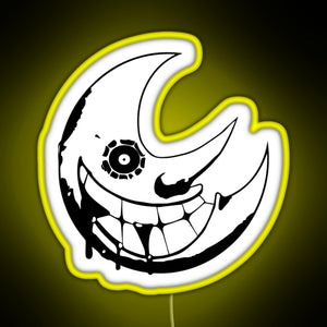 Soul Eater Moon RGB neon sign yellow