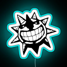 Load image into Gallery viewer, Soul Eater Sun RGB neon sign lightblue 