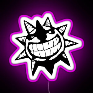 Soul Eater Sun RGB neon sign  pink