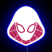 Load image into Gallery viewer, Spider Gwen RGB neon sign blue