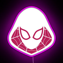 Load image into Gallery viewer, Spider Gwen RGB neon sign  pink