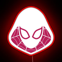 Load image into Gallery viewer, Spider Gwen RGB neon sign red