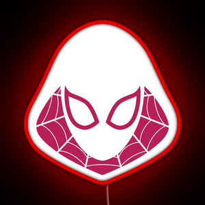 Spider Gwen RGB neon sign red