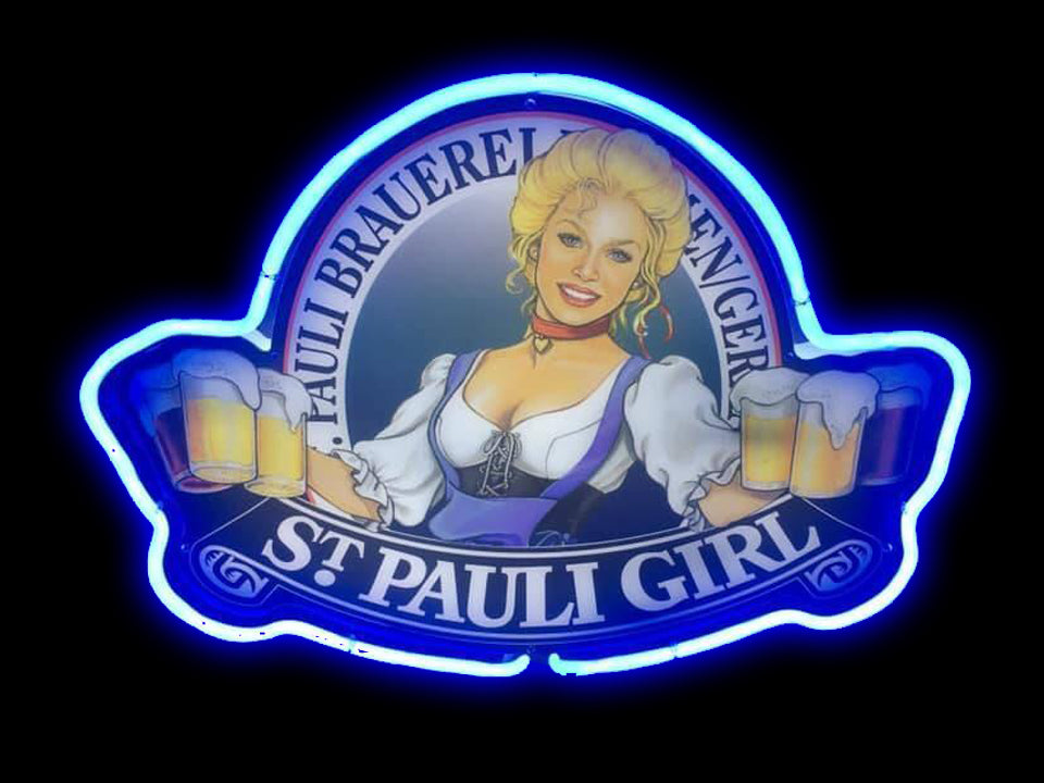 St. Pauli Girl neon sign