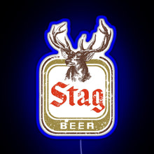 Load image into Gallery viewer, Stag Beer RGB neon sign blue