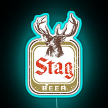 Load image into Gallery viewer, Stag Beer RGB neon sign lightblue 