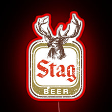 Load image into Gallery viewer, Stag Beer RGB neon sign red