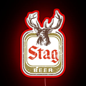 Stag Beer RGB neon sign red
