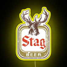 Load image into Gallery viewer, Stag Beer RGB neon sign yellow