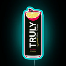 Load image into Gallery viewer, Strawberry Lemonade Truly RGB neon sign lightblue 