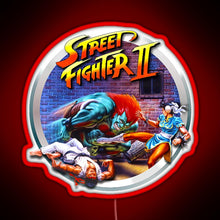 Load image into Gallery viewer, Street Fighter II RGB neon sign red