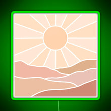 Load image into Gallery viewer, Summer Sunset RGB neon sign green