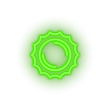 Load image into Gallery viewer, green sun led adventure astronomy cosmos outer space solar space sun neon factory