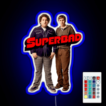 Load image into Gallery viewer, Superbad Movie RGB neon sign remote