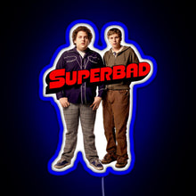 Load image into Gallery viewer, Superbad Movie RGB neon sign blue