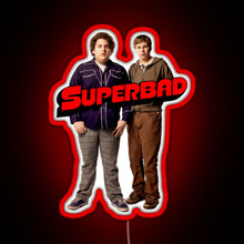 Load image into Gallery viewer, Superbad Movie RGB neon sign red