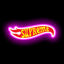 Load image into Gallery viewer, supreme hot wheels led sign neon wall acrylic