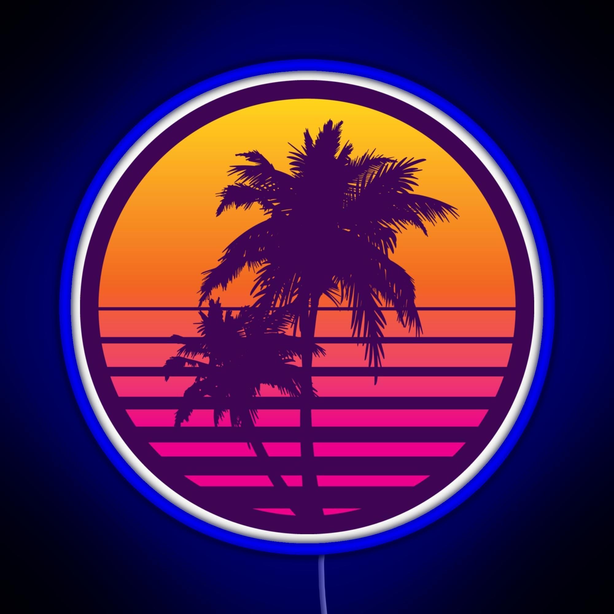 Synthwave Sunset Rgb Neon Sign – Neon Factory
