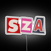 Load image into Gallery viewer, SZA RGB neon sign white 